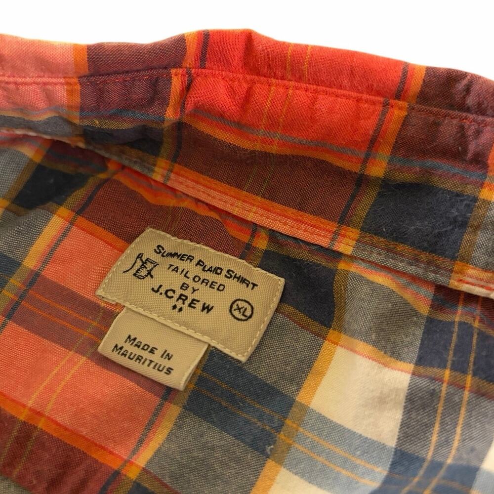 J. Crew Summer Plaid Tailored Buttondown - Picture 2 of 2